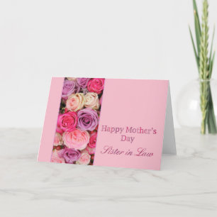 Sister in Law  Happy Mother's Day rose card