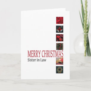 Sister in Law Merry Christmas card