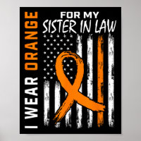 Sister In Law Multiple Sclerosis Ms Flag Gifts 