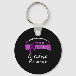 Sister In Law Of A Warrior Overdose Awareness Key Ring
