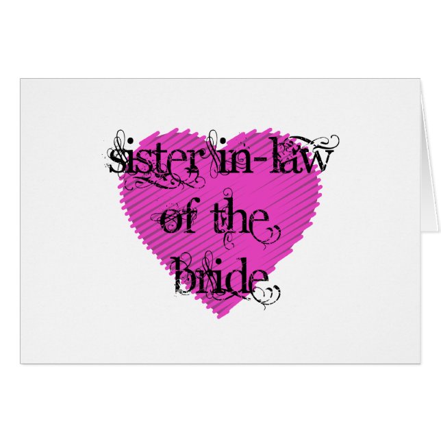 Sister In-Law of the Bride (Front Horizontal)