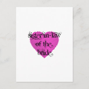 Sister In-Law of the Bride Postcard