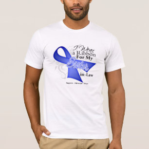 Sister-in-Law Periwinkle Ribbon - Stomach Cancer T-Shirt