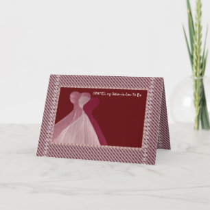 Sister-in-Law To Be Wedding Invite MAROON Gowns