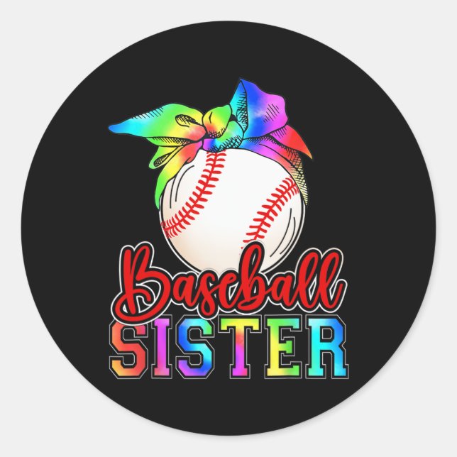Sister Leopard Heart Mothers Day Girls Women  Classic Round Sticker (Front)