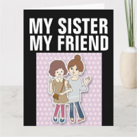 SISTER LOVE YOU THINKING OF YOU GREETING CARDS