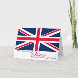 Sister Marching Passing Out Parade Congratulations Card