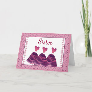 SISTER Matron of Honour Invitation - MAGENTA Gowns