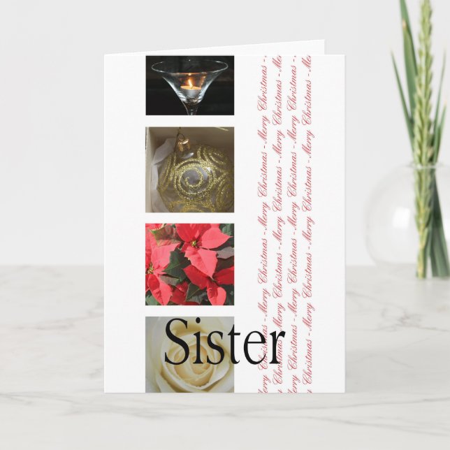 Sister Merry Christmas card (Front)