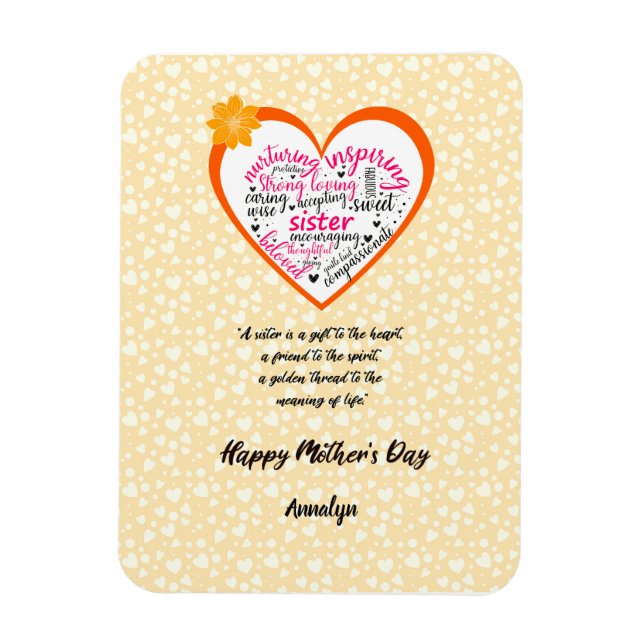 Sister Mothers Day  Magnet (Vertical)