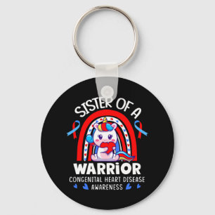 Sister Of A Heart Warrior Chd Week Congenital Hear Key Ring