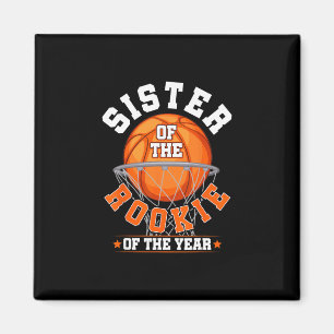 Sister Of Rookie 1st Birthday Sketll Family Matchi Magnet