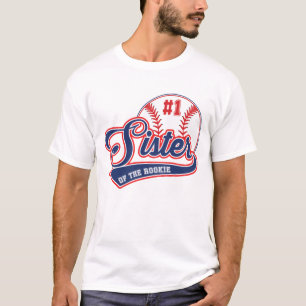 Sister of Rookie of Year 1st Birthday Baseball T-Shirt
