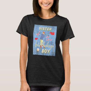 Sister Of The Birthday Boy Golf Theme Matching Fam T-Shirt