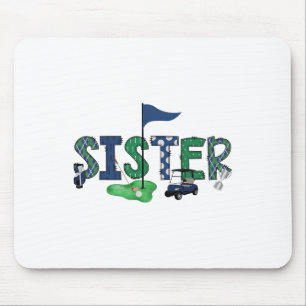 Sister Of The Birthday Boy Hole In One Golf Sport  Mouse Pad