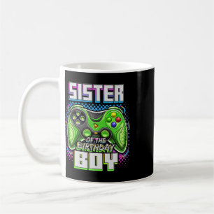Sister Of The Birthday Boy Matching Family Video G Coffee Mug