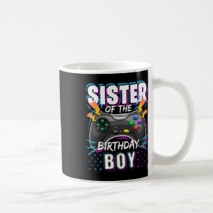 Sister Of The Birthday Boy Matching Video Game Bir Coffee Mug