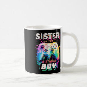 Sister Of The Birthday Boy Matching Video Game Bir Coffee Mug