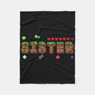Sister Of The Birthday Boy Pixel Game Party Matchi Fleece Blanket