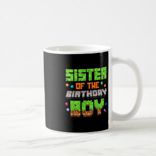 Sister Of The Birthday Boy Pixel Gaming Video Game Coffee Mug