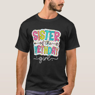 Sister Of The Birthday Girl Family Dalmatian Dots T-Shirt