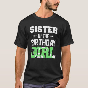Sister Of The Birthday Girl Soccer Girl Family Mat T-Shirt
