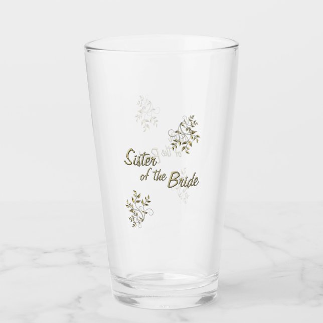 Sister of the Bride Glass (Front)