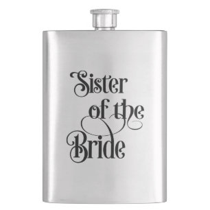 Sister of the Bride Hip Flask
