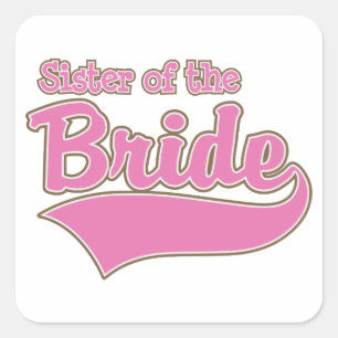 Sister of the Bride Square Sticker