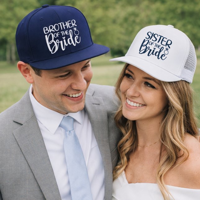 Sister of the Bride Wedding Party Trucker Hat (Creator Uploaded)