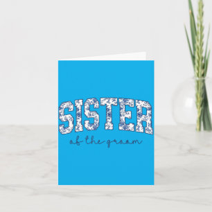 Sister Of The Groom Bridal Shower Wedding Card