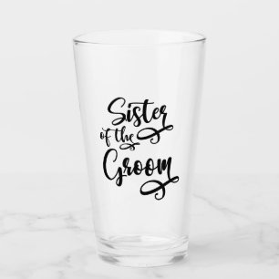 Sister of the Groom Glass