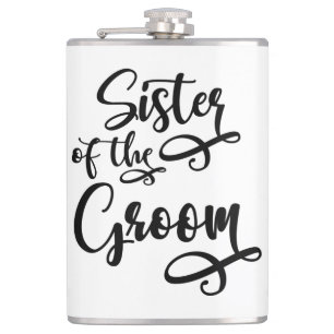 Sister of the Groom Hip Flask