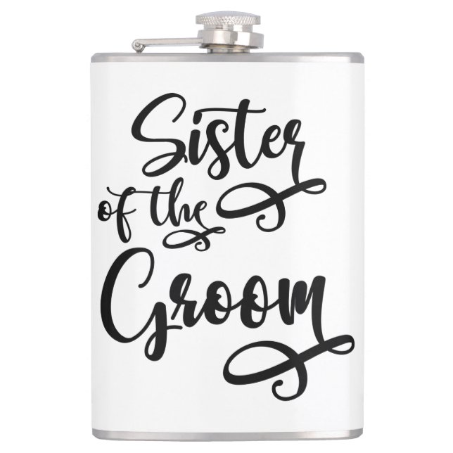 Sister of the Groom Hip Flask (Front)