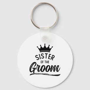 Sister Of The Groom Matching Wedding Party Key Ring