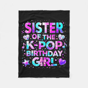 Sister of the k-pop birthday girls korean music  fleece blanket