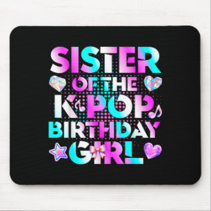 Sister of the k-pop birthday girls korean music mouse pad