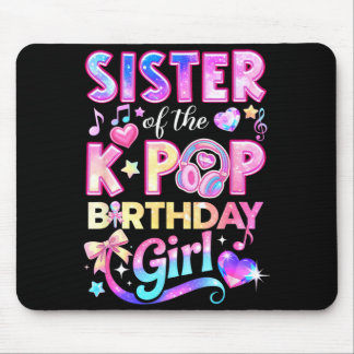 Sister of the k-pop birthday girls korean music mouse pad