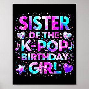 Sister of the k-pop birthday girls korean music poster