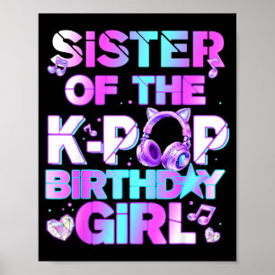Sister of the k-pop birthday girls korean music poster