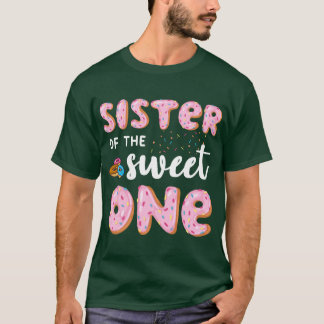 Sister Of The Sweet One Doughnut Birthday T-Shirt