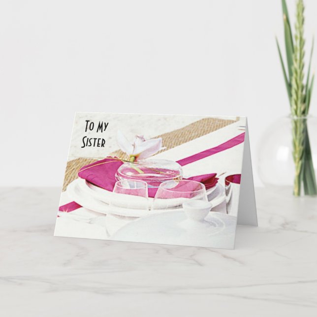 SISTER ON YOUR WEDDING DAY LOVE CARD (Front)