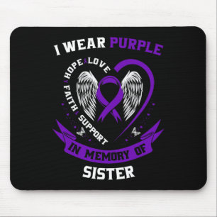 Sister Pancreatic Cancer Awareness Products Gifts Mouse Pad