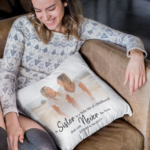 Sister Personalised Photo Cushion