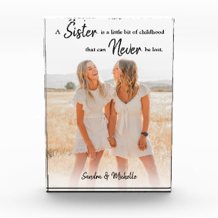 Sister   Personalized Photo Gift Block