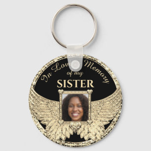 Sister Photo Memorial Key Ring