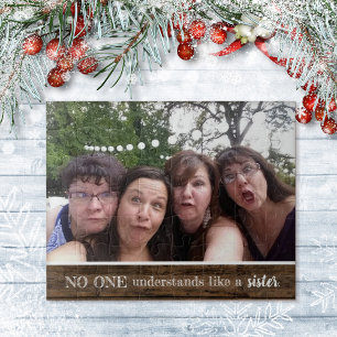 Sister Photo No One Understands Like Sister Wood Jigsaw Puzzle