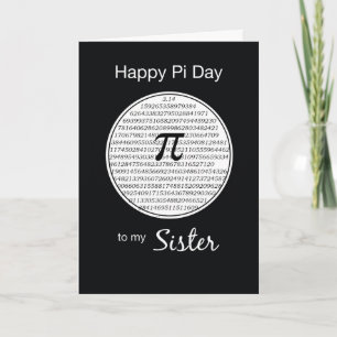 Sister Pi Day Circle Card