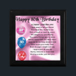 Sister Poem  - 80th Birthday Gift Box<br><div class="desc">A great gift for a sister on her 80th birthday</div>