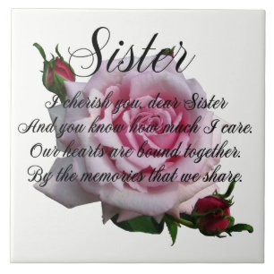 SISTER QUOTE CERAMIC TILE